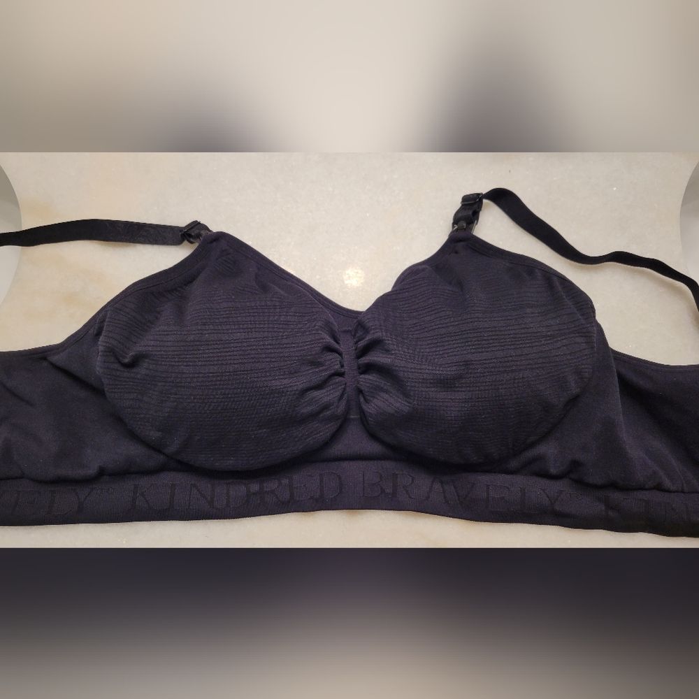 NWOT Kindred Bravely Sublime Hands-Free Pumping & Nursing Bra - Black XL Busty